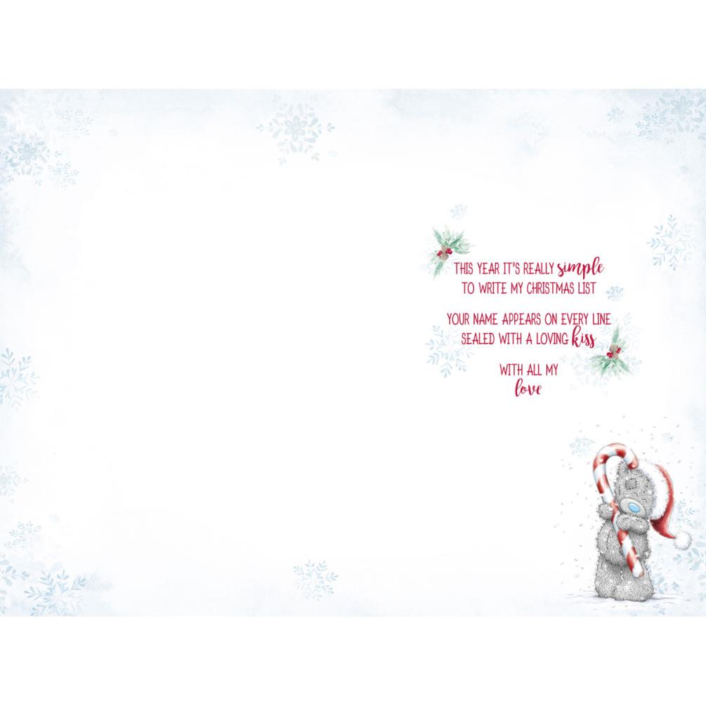 Beautiful Girlfriend Me to You Bear Christmas Card Extra Image 1
